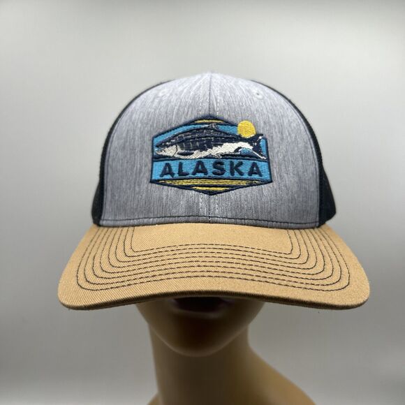 Lone Rock Hat Cap Adjustable Snap Back Trucker Mesh Alaska Embroidered - Picture 1 of 6